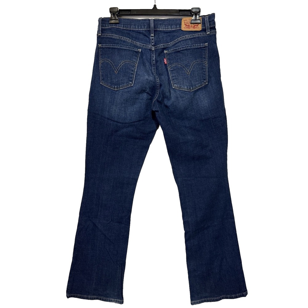 Levi's 515 Boot Cut Jeans Women's Size 6M Blue Denim Dark Wash Cowgirl 30x31